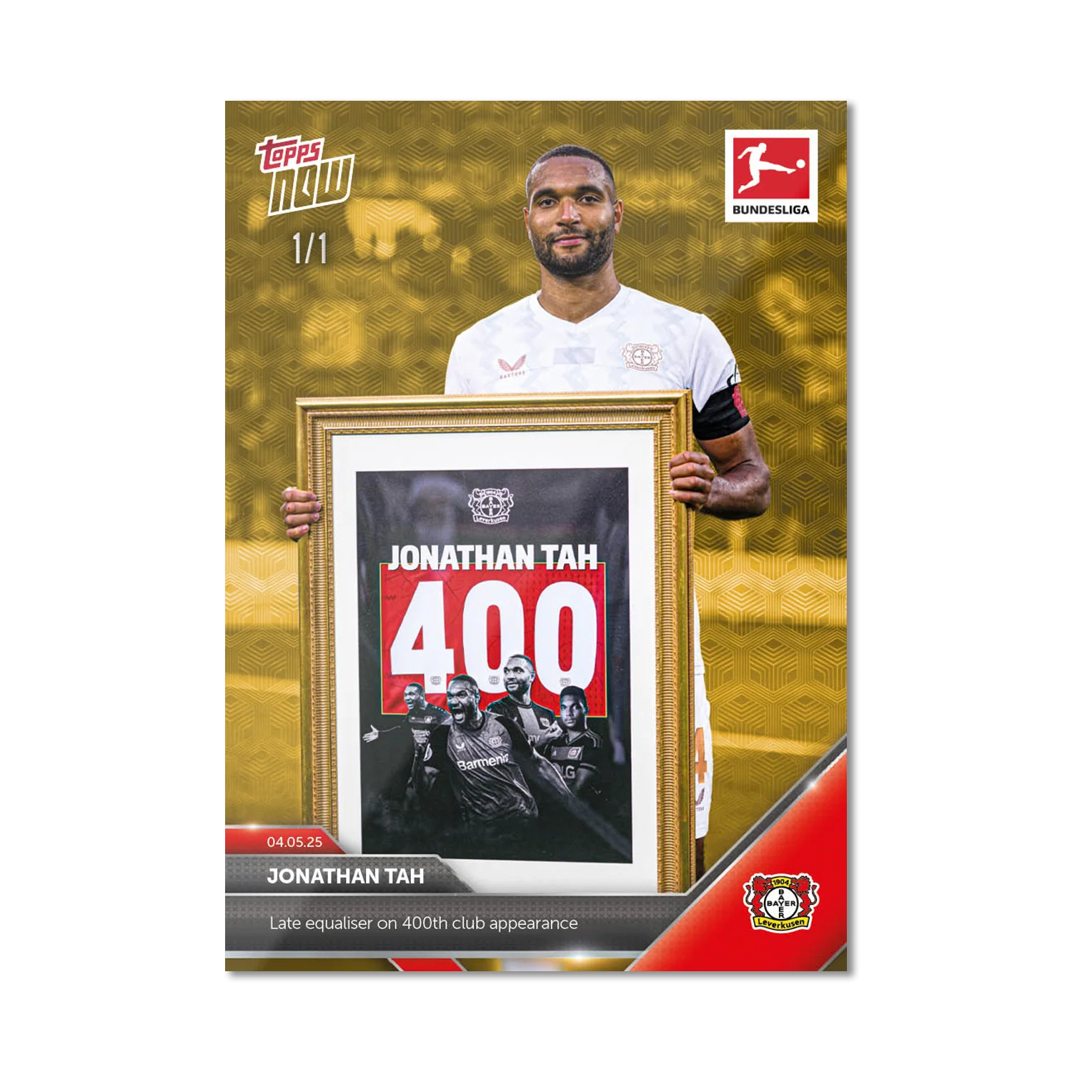 Jonathan Tah - 2024-25 Bundesliga Topps NOW® - Card 182