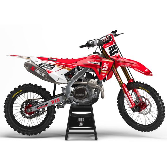 RiderUnik FASTY deco kit - RedHONDA 125 CR 125 R (JE01) - 1993 - 1994Ref: Ru2756 / Ho-Fasty-4