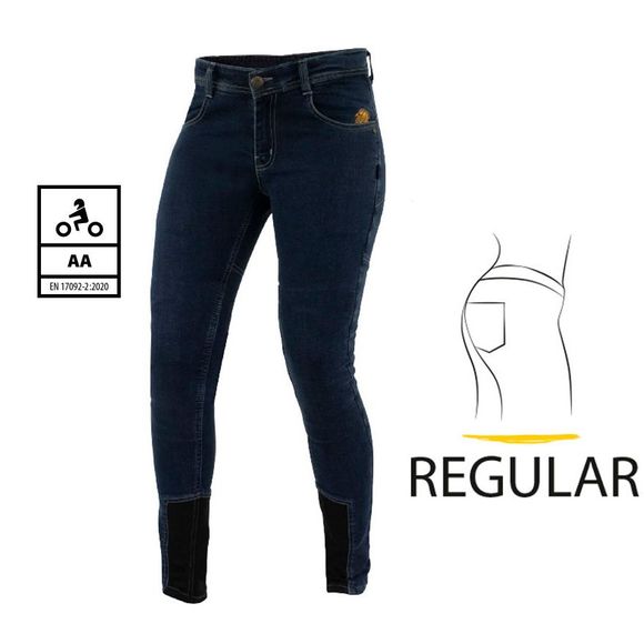 Trilobite Allshape Ladies Motorcycle Jeans Classic Silhouette - Straight / Regular - BlueRef: TRI0041