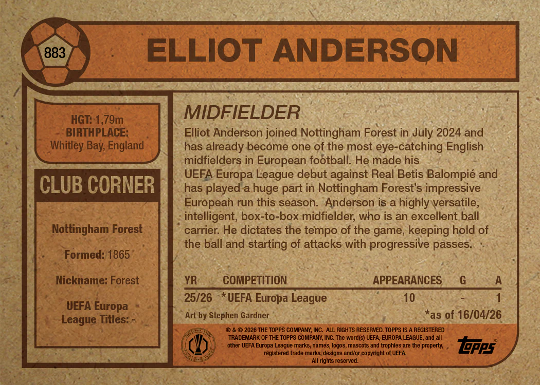 Elliot Anderson - UCC Living Set® - Card 883