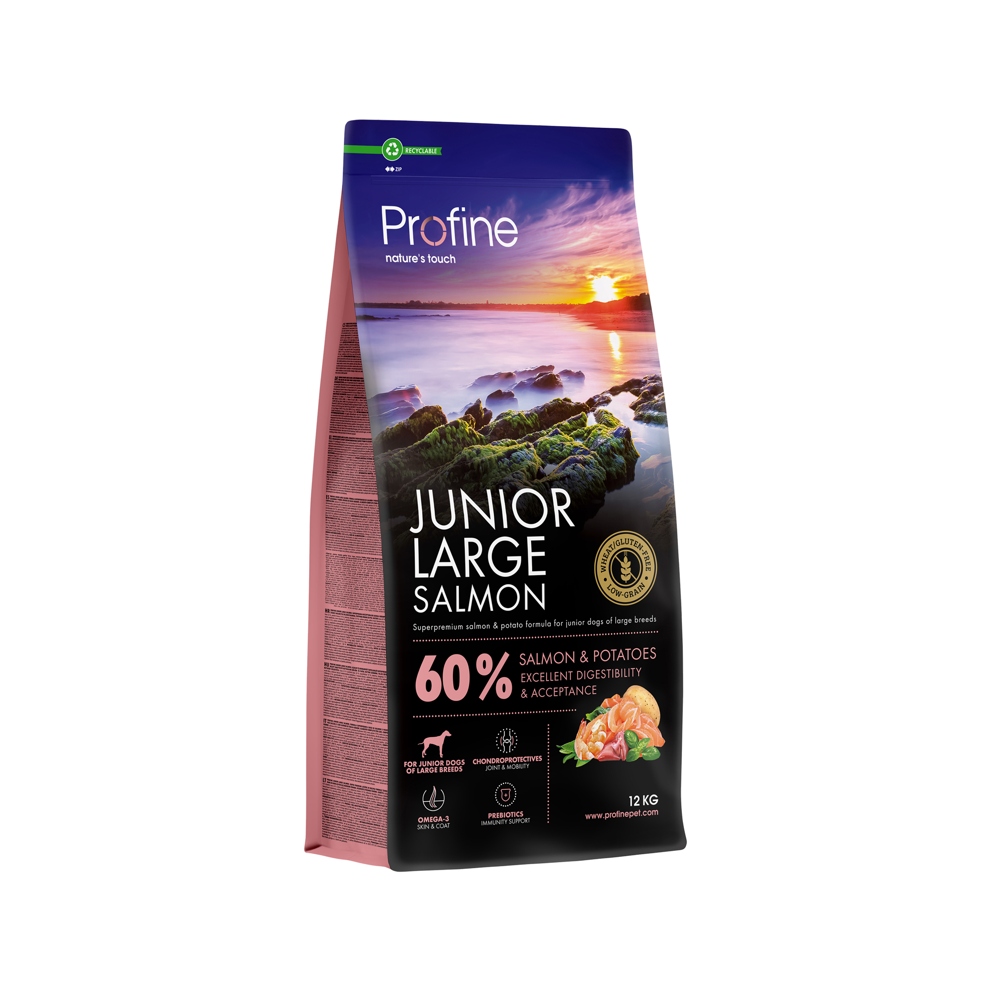 Profine Junior Large Breed – Dog Food – Salmon & Potato - 12kg