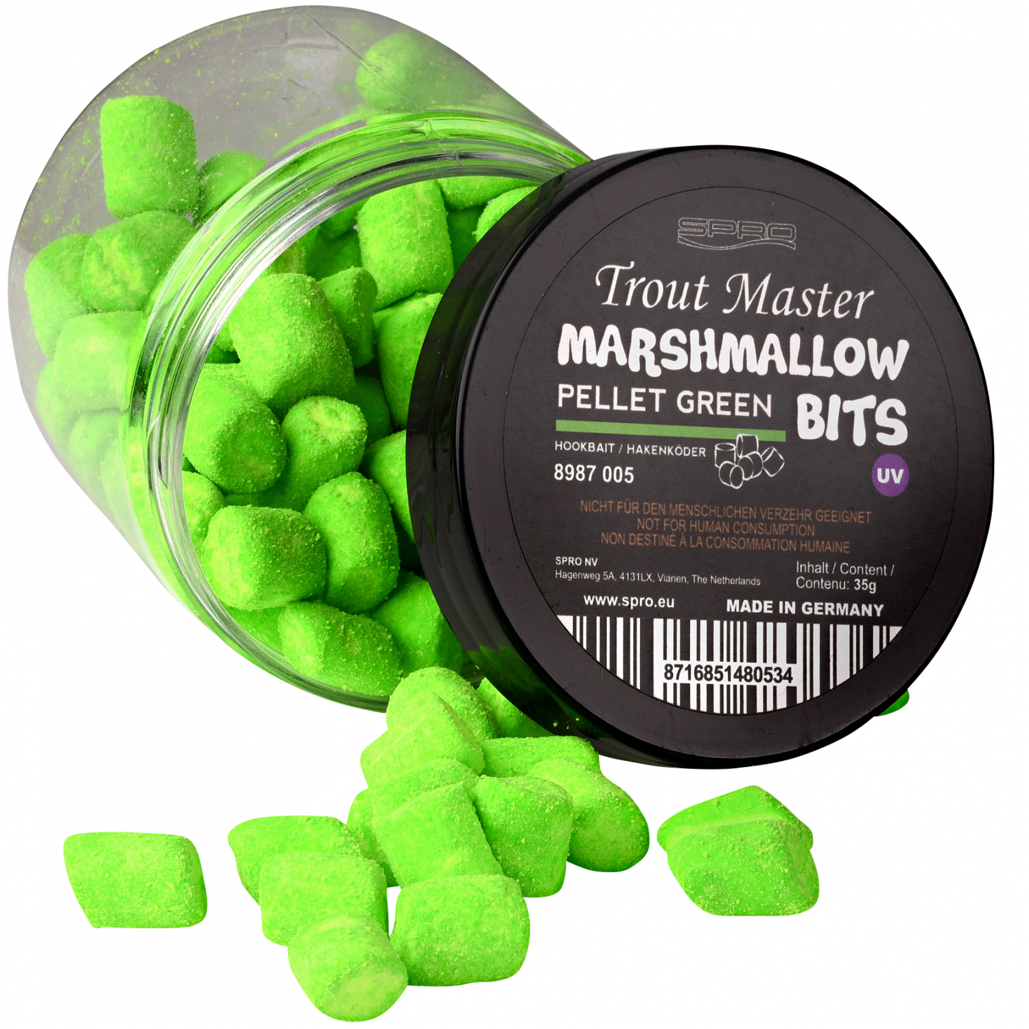 TroutMaster Marshmallow Bits (Green Pellet)