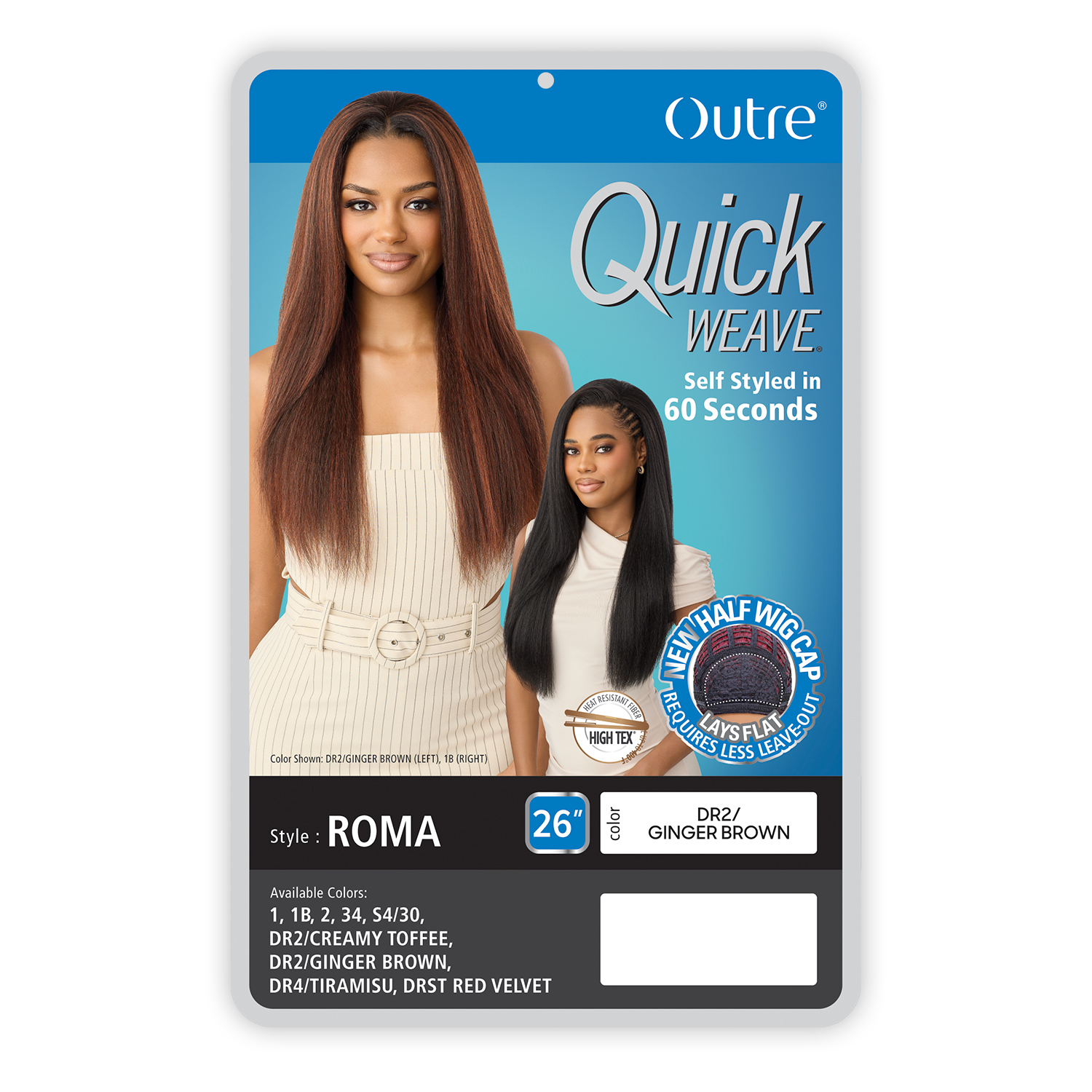 Outre Half Wig Quick Weave Roma