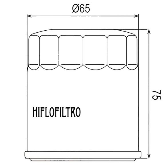 Filtre à huile HifloFiltro HF156 Type origineRef : HF0723 / HF156