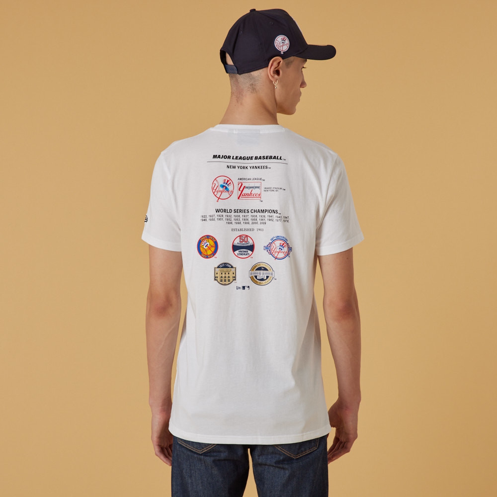 New York Yankees Championship Graphic New Era T-Shirt White