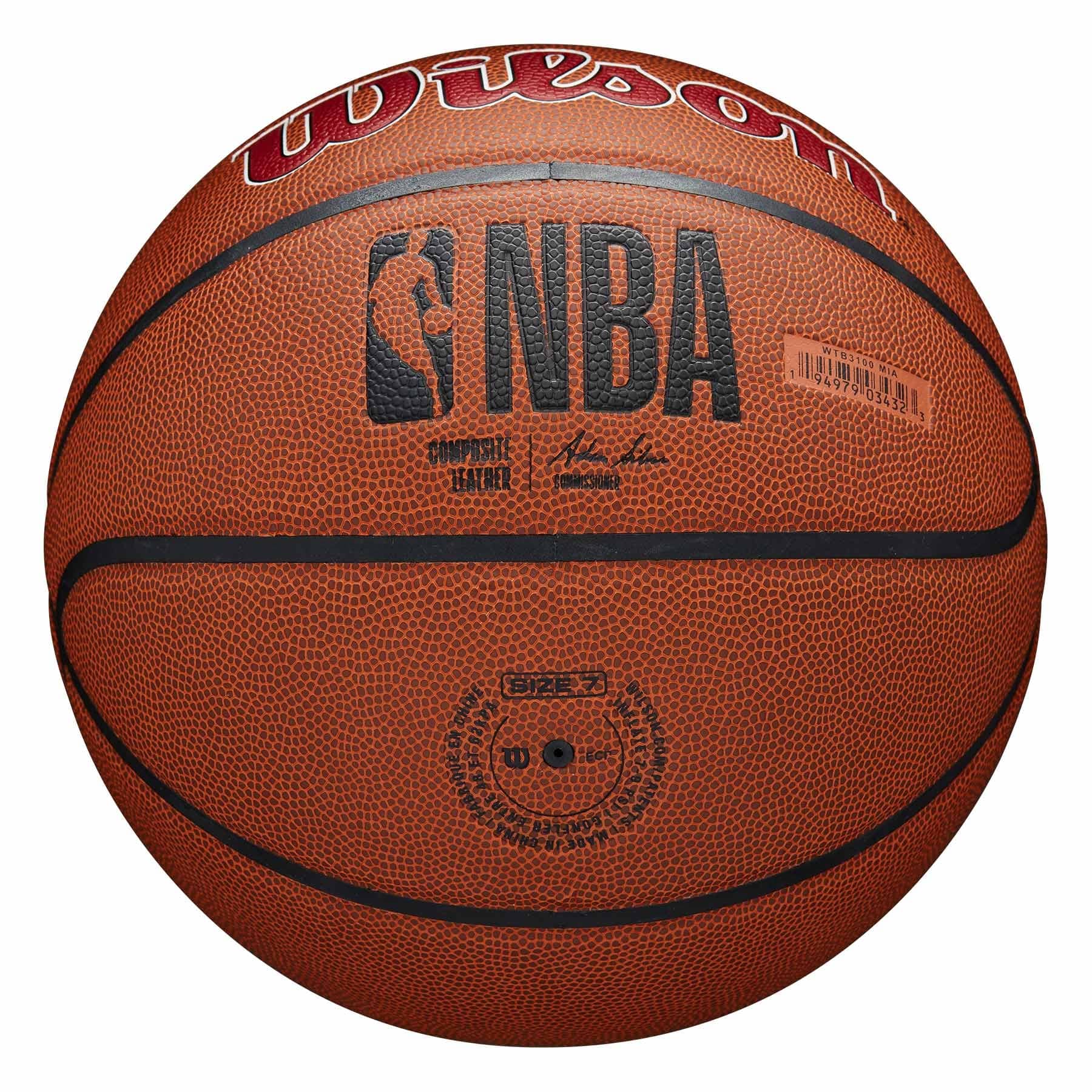 Miami Heat Wilson Team Alliance NBA Basketball (Size 7)