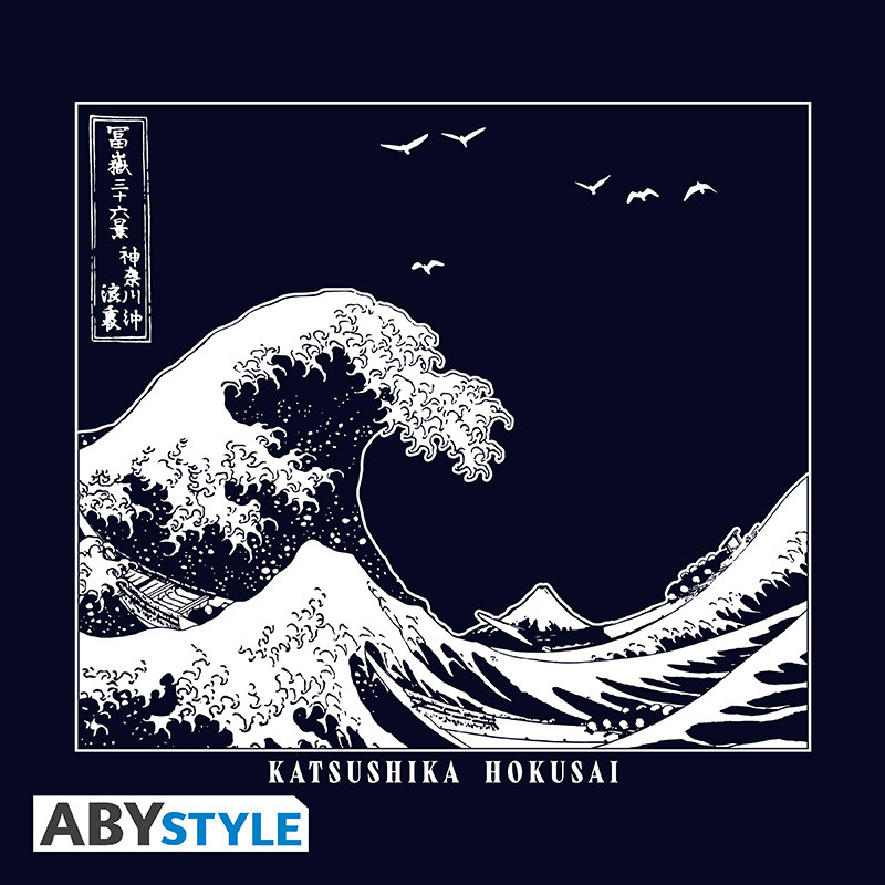 HOKUSAI T-shirt unisex navy blue Great Wave