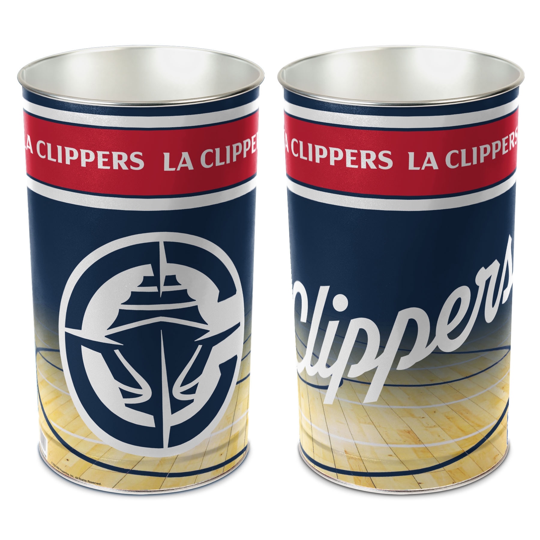 Los Angeles Clippers WinCraft Metal NBA Wastebasket