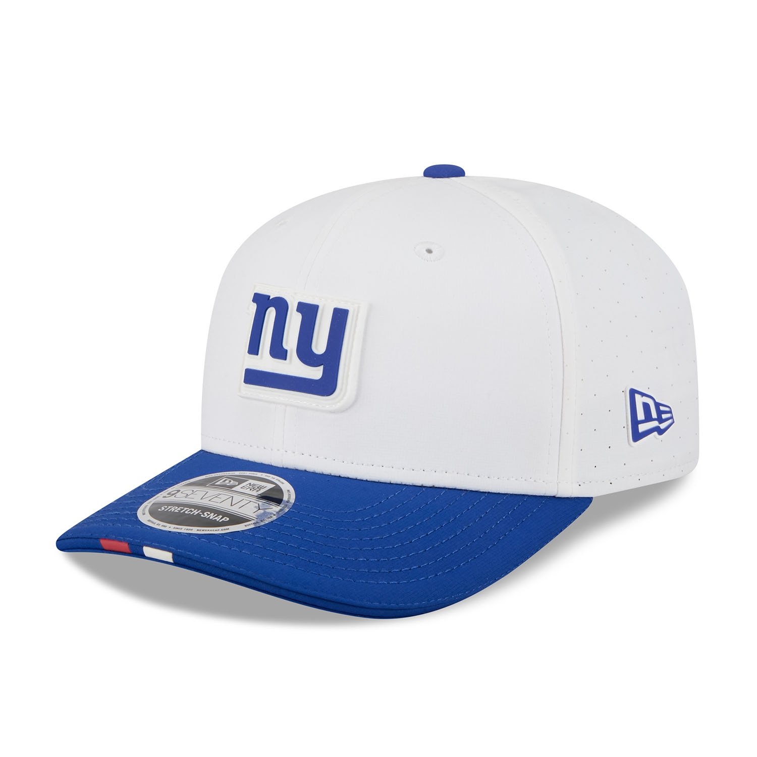 New York Giants 2025 NFL Training Camp New Era 9SEVENTY Stretch-Snap Cap OTC White