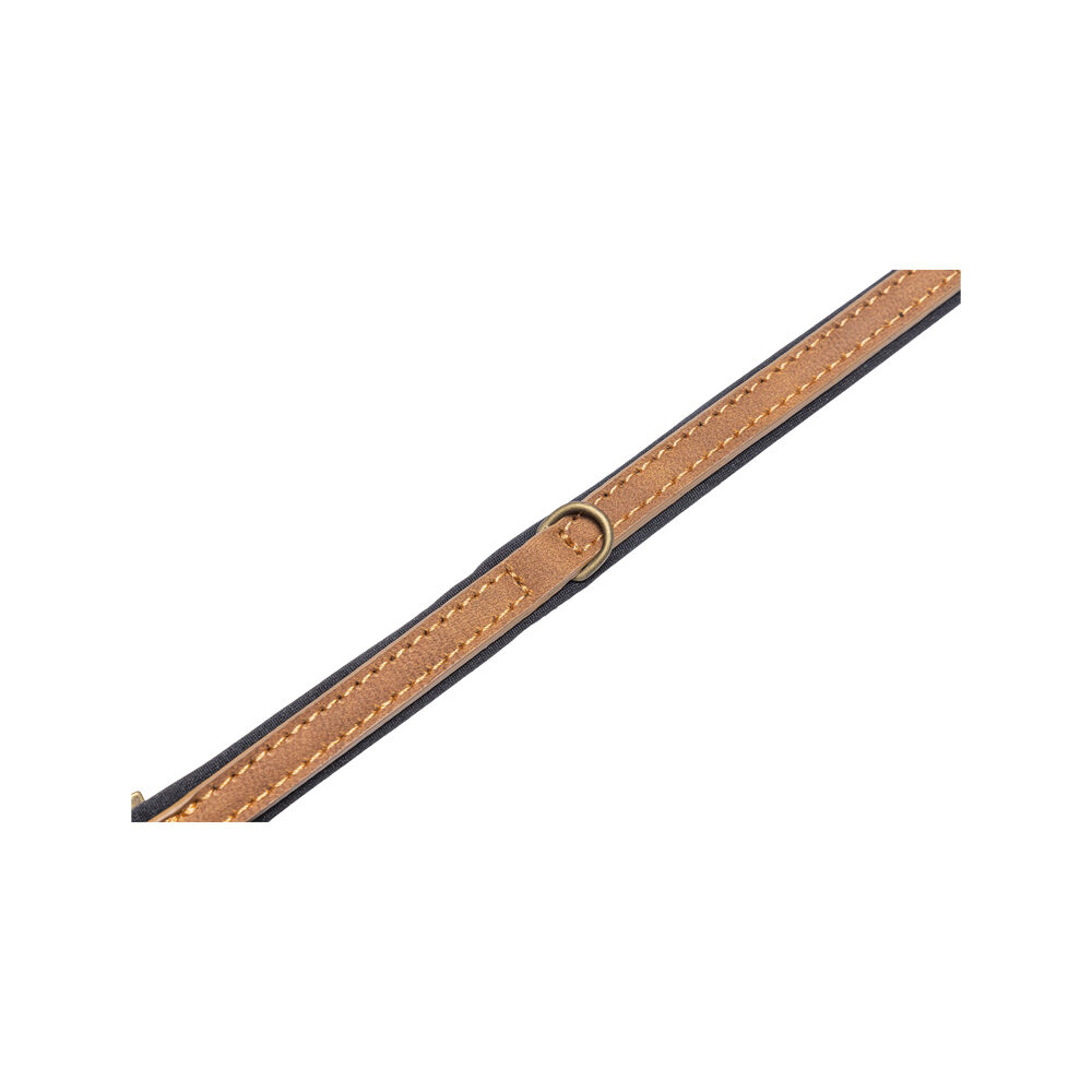 Beeztees Balacron Ax Dog Collar - Faux Leather - Brown - 21-26 cm x 10 mm