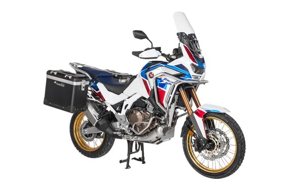 Touratech ZEGA Pro 38/45 suitcase - Gray support included - Black anodizedRef: Trt01809A / 01-403-6737-0