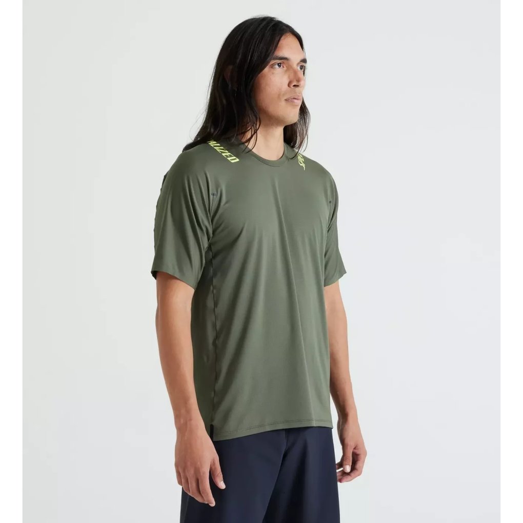 Specialized Trail Air Short Sleeve Jersey Men - oak green