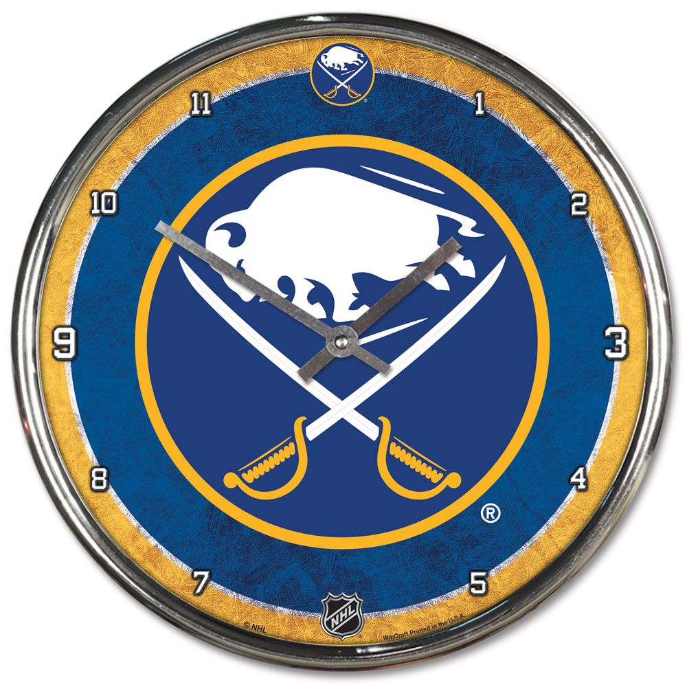 Buffalo Sabres WinCraft Chrome NHL Wall Clock