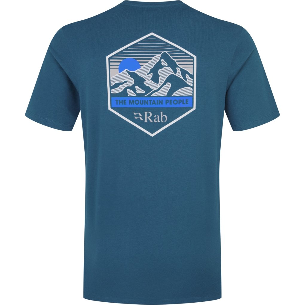 Rab Stance Mountain Peak Tee Men - tempest blue