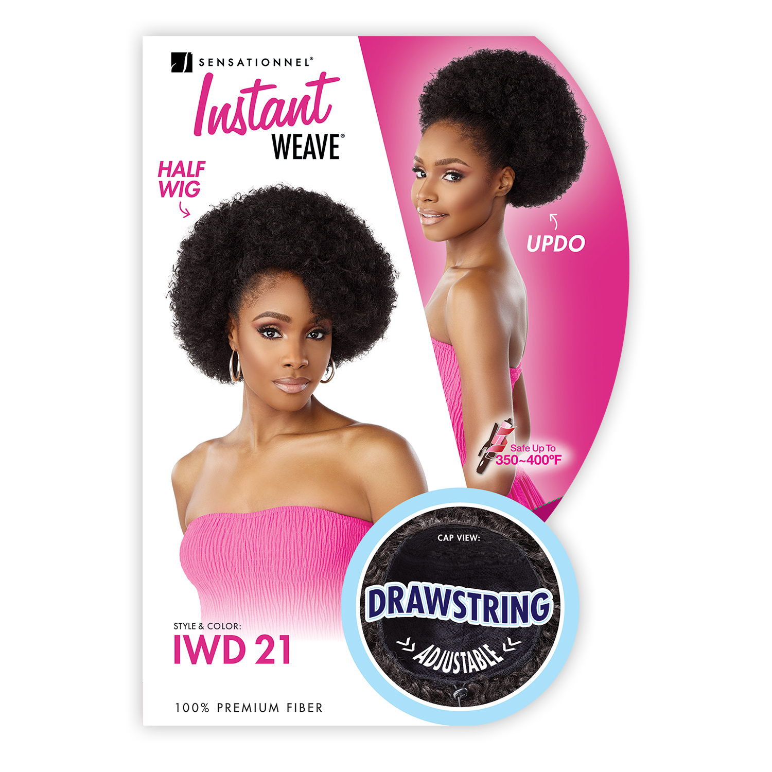 Sensationnel Half Wig Instant Weave Drawstring Cap IWD 21