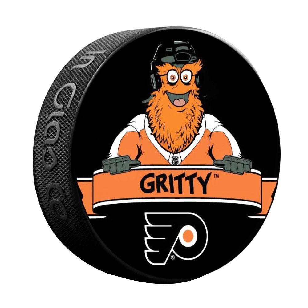 Philadelphia Flyers Gritty Mascot NHL Souvenir Puck