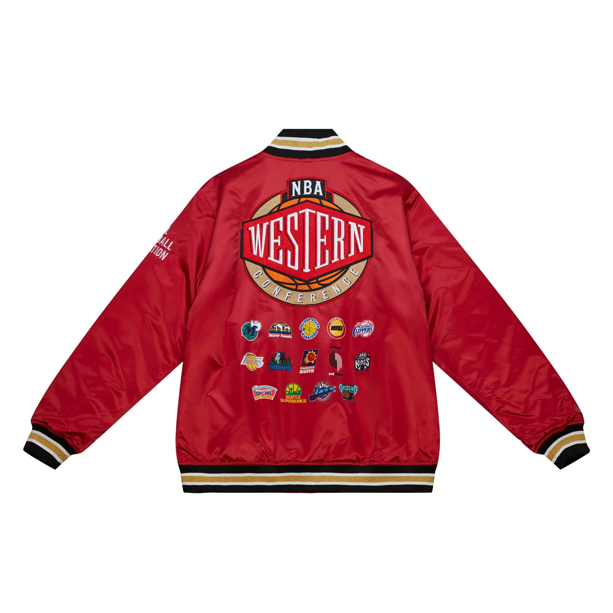 NBA Western Conference All-Star Mitchell & Ness Heavyweight Satin Jacket
