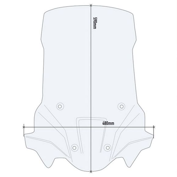 Givi COLORLESS windshield - ColorlessRef: D6418St