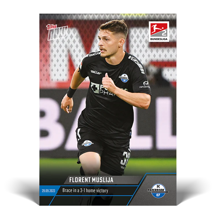 Topps UK - Florent Muslija - Brace in a 3-1 home victory - Bundesliga TOPPS NOW® Card #39