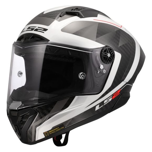 LS2 FF805 THUNDER GP AERO RAUTE Full-Face Helmet - White / GreyRef: LS1009