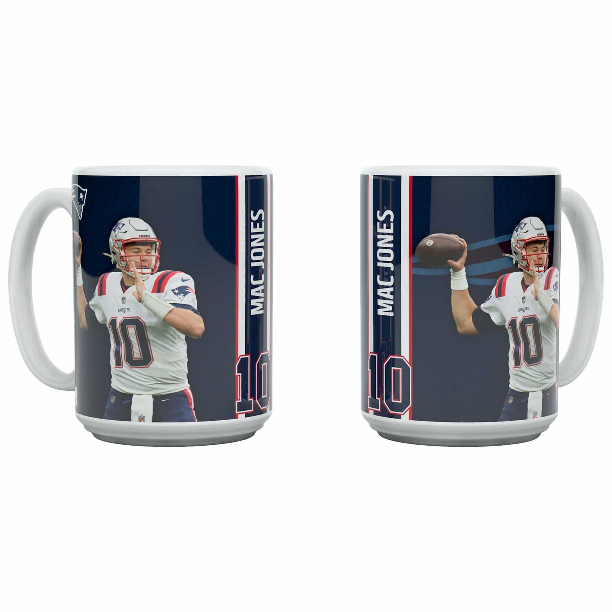 Mac Jones New England Patriots Jumbo Mug (450 ml)