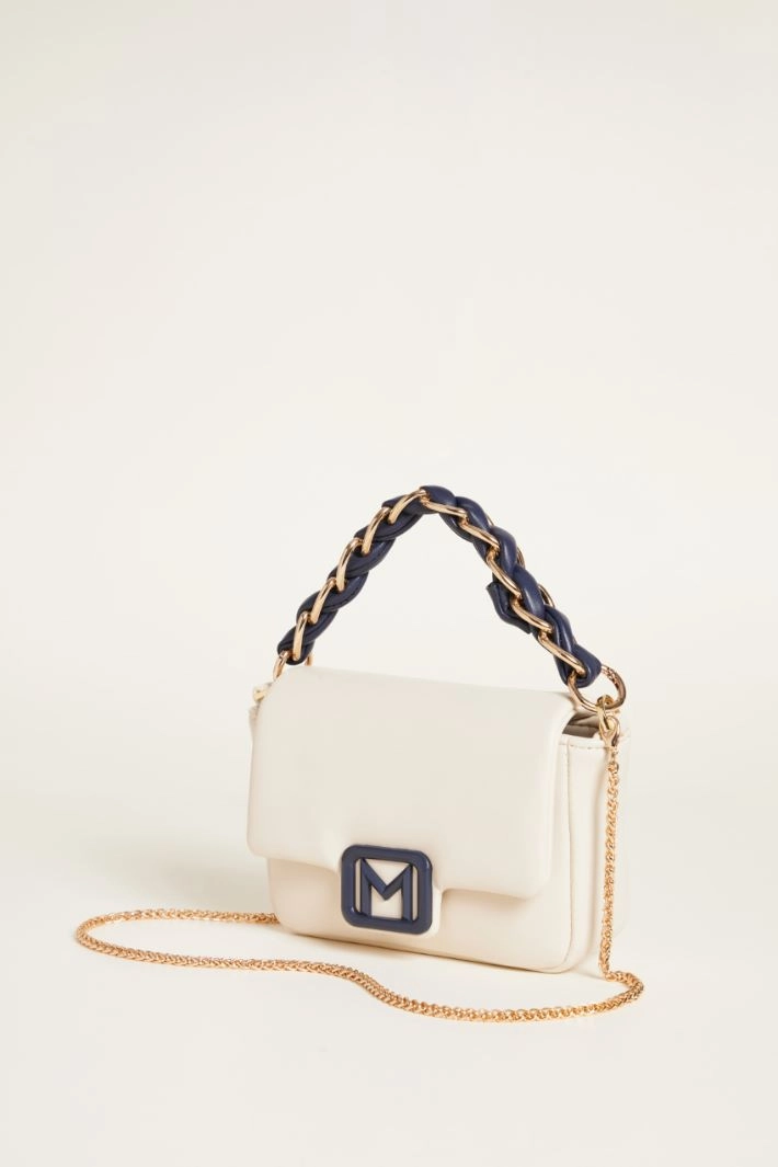 Padded bag in coated fabric - WHITE