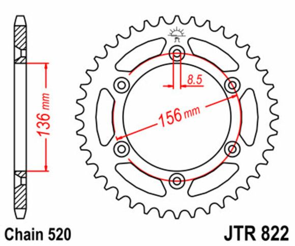 Crown JT. Standard steel 822 - 520Ref: Jtc00165A / 1075134008