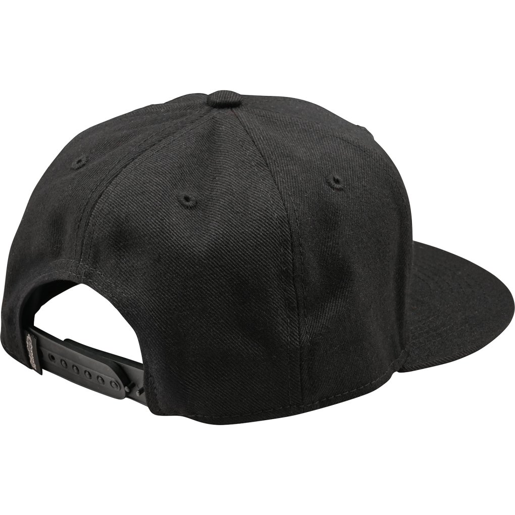 Troy Lee Designs Flat Bill Snapback Cap - Peace Black