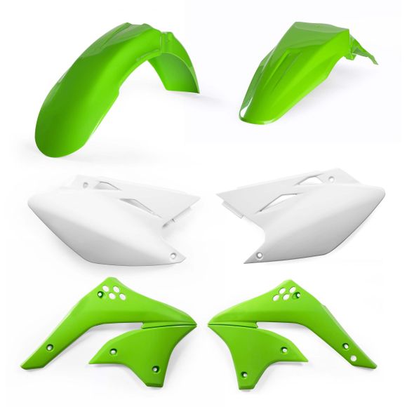 Kit plastiques Acerbis couleur origine Replica 2008KAWASAKI 250 KX 250 F (KX250T) - 2006 - 2008Ref : AE0755 / 0009111.553.008