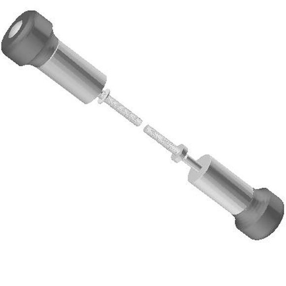 Top block block engine guard kit casters - greyRef : TB0052