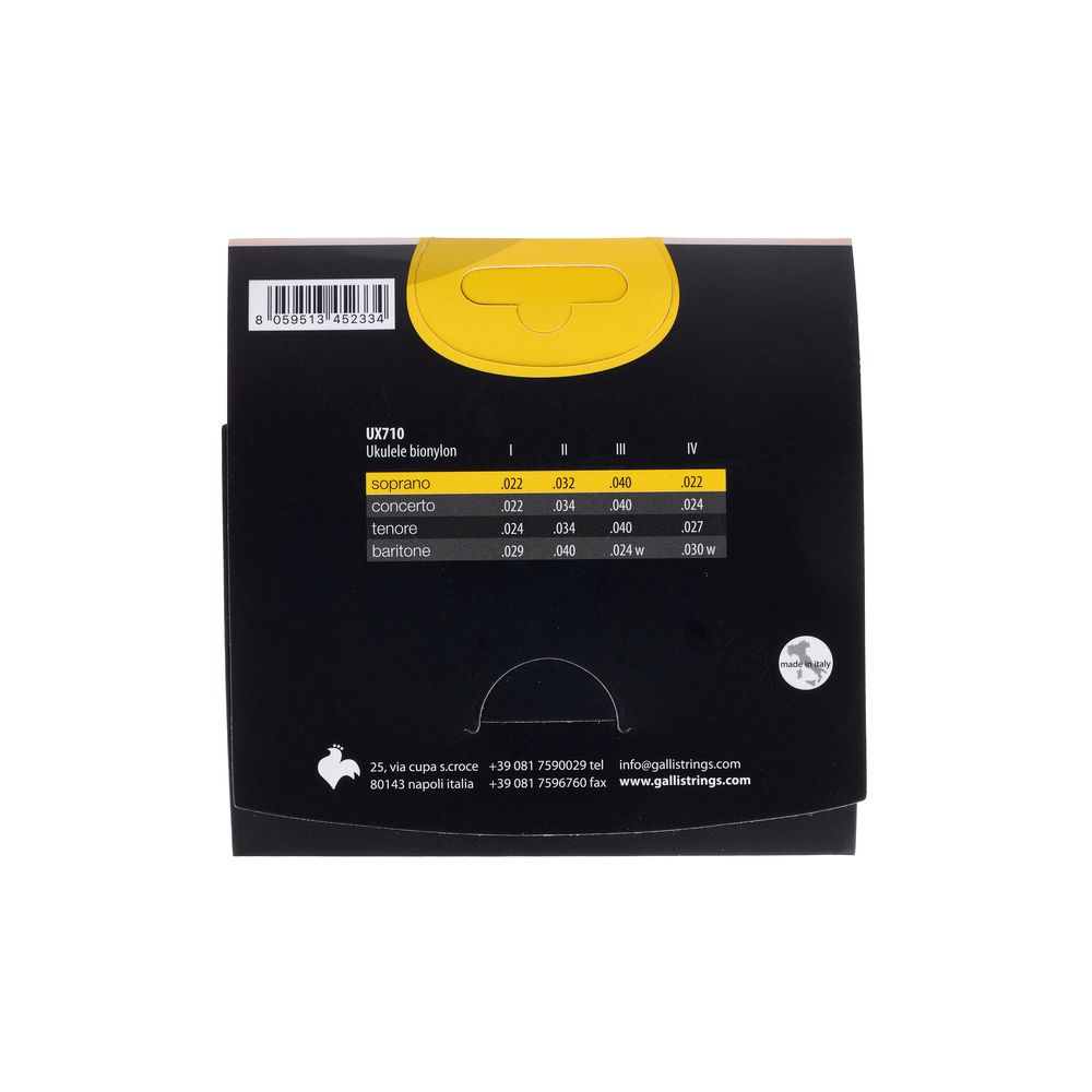 Galli Strings UX710 Soprano Ukulele Strings – Thomann Ireland