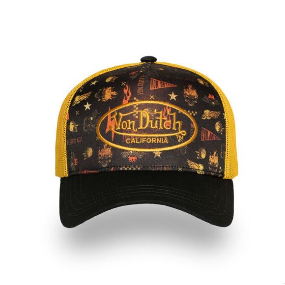 Casquette Von Dutch SUBLIMATION - Noir / JauneRef : VDH0371 / VD/1/CT/SUBL/07-TU