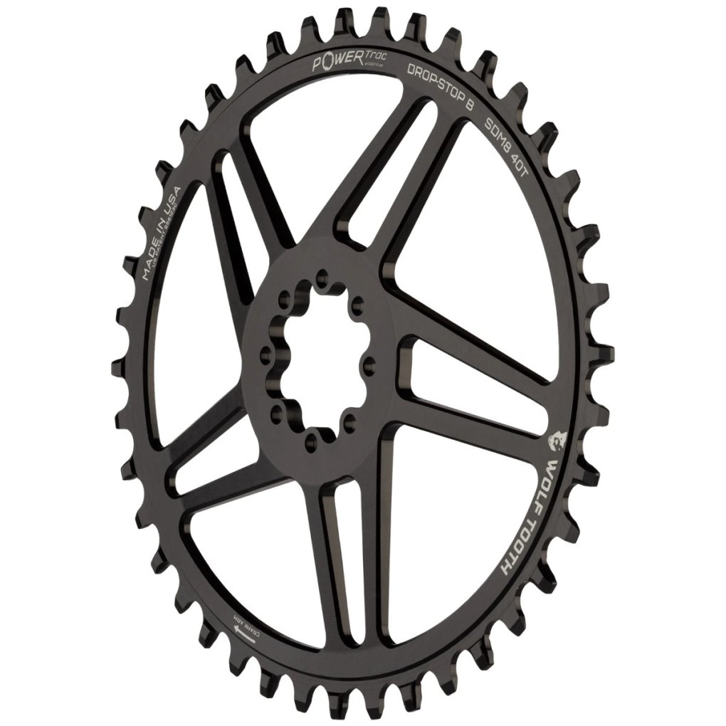 Wolf Tooth Elliptical PowerTrac Direct Mount Chainring - SRAM 8-Bolt