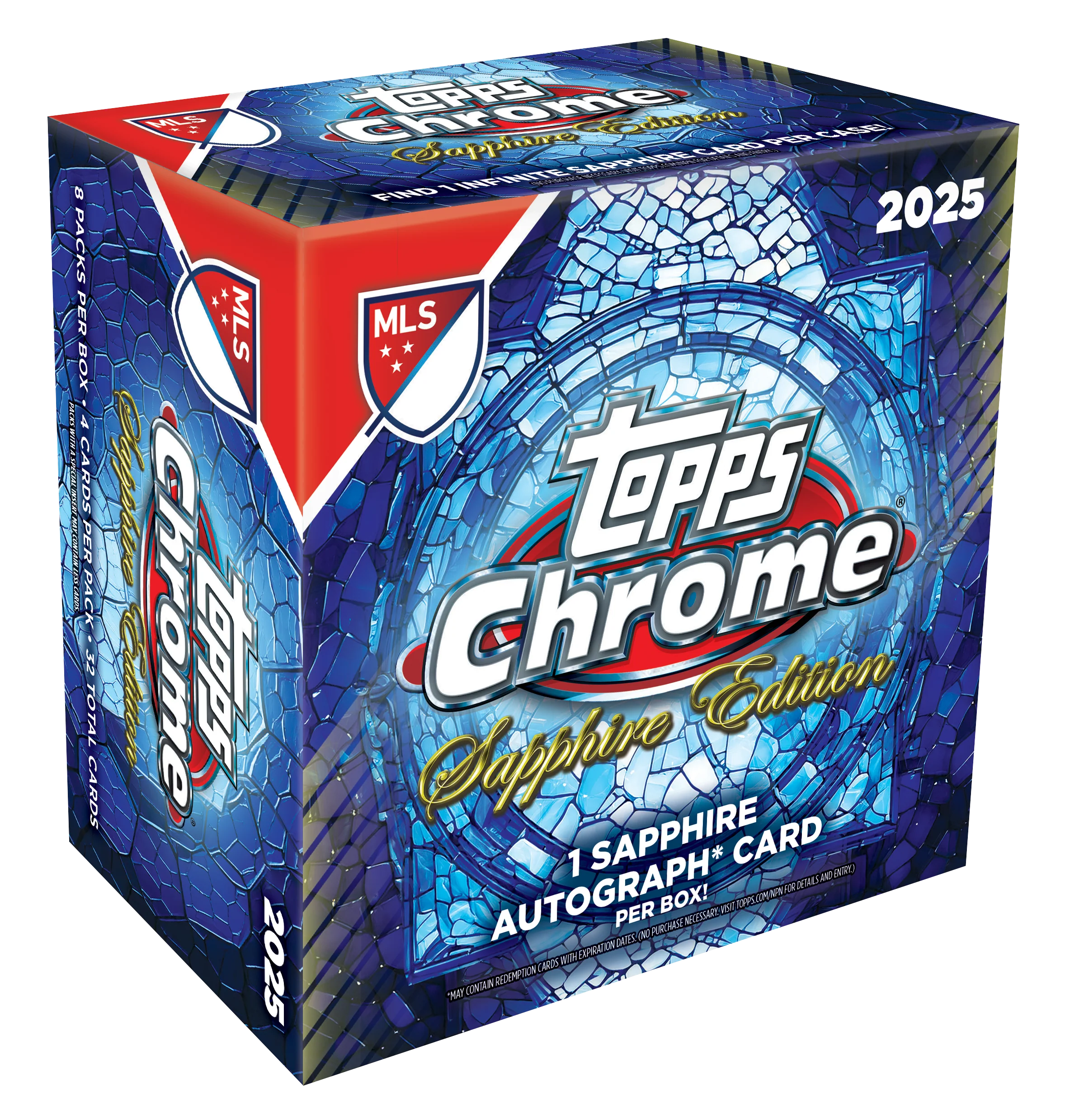 Topps Chrome® MLS 2025 Sapphire Edition - Hobby Box