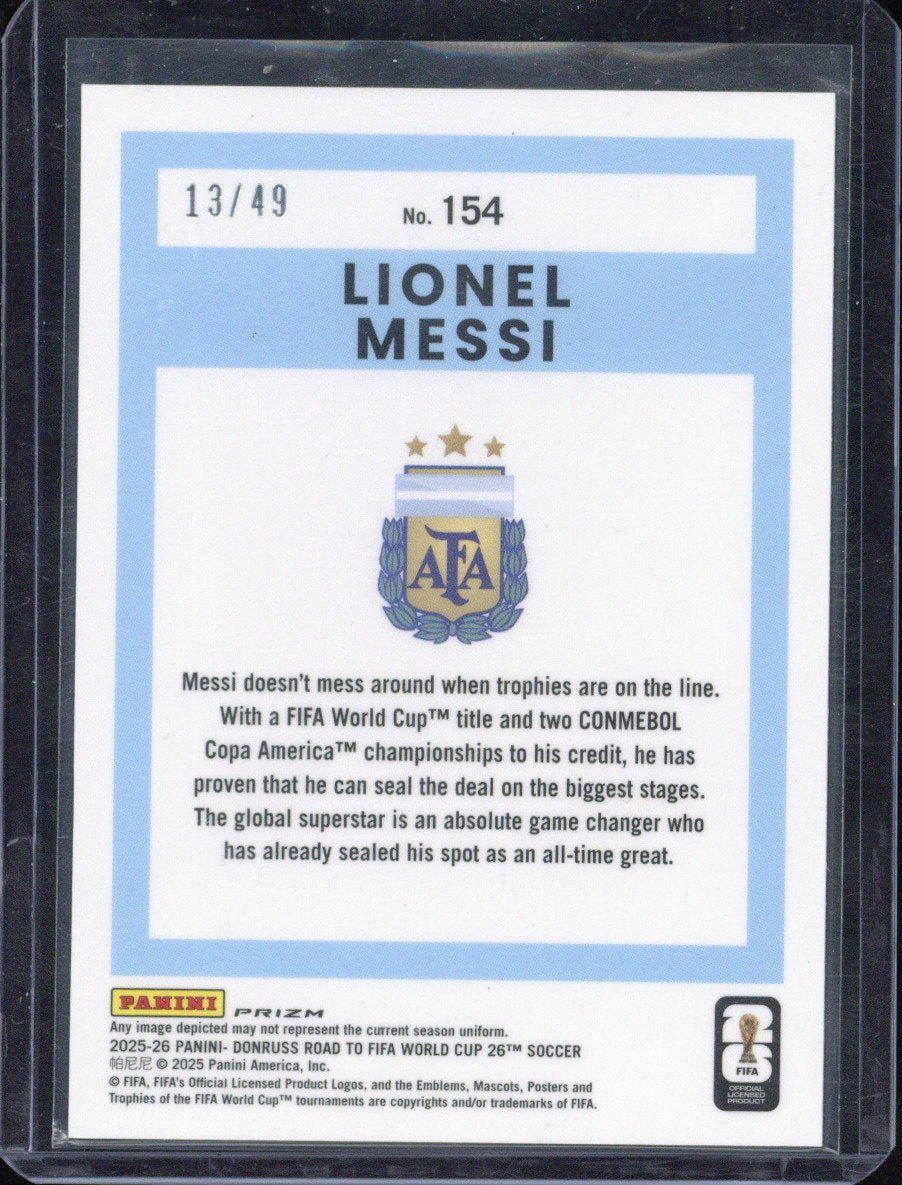 2025-26 Panini Donruss Road to Fifa World Cup Lionel Messi /49