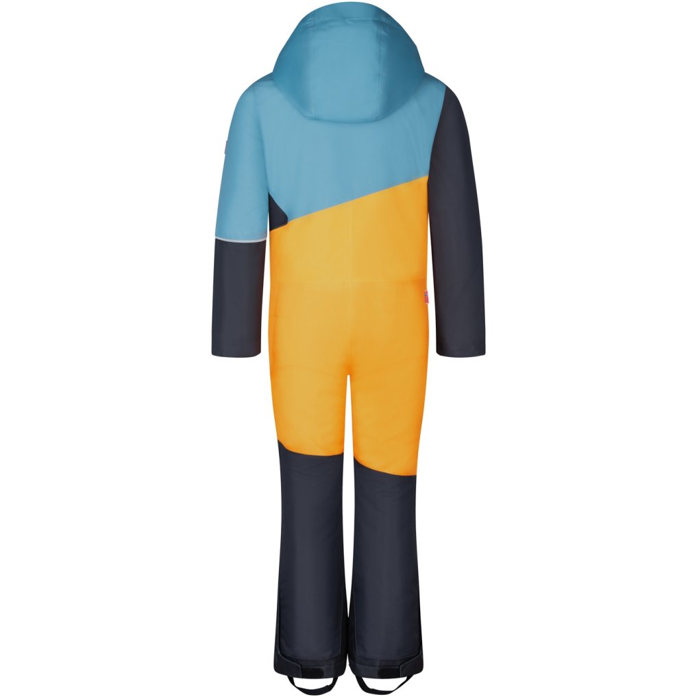 Trollkids Hallingdal Snowsuit Kids - Steel Blue/Mango/Black