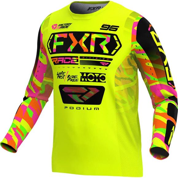 FXR PODIUM MX 25 2026 cross jersey - Yellow / MulticolorRef: FXR0826