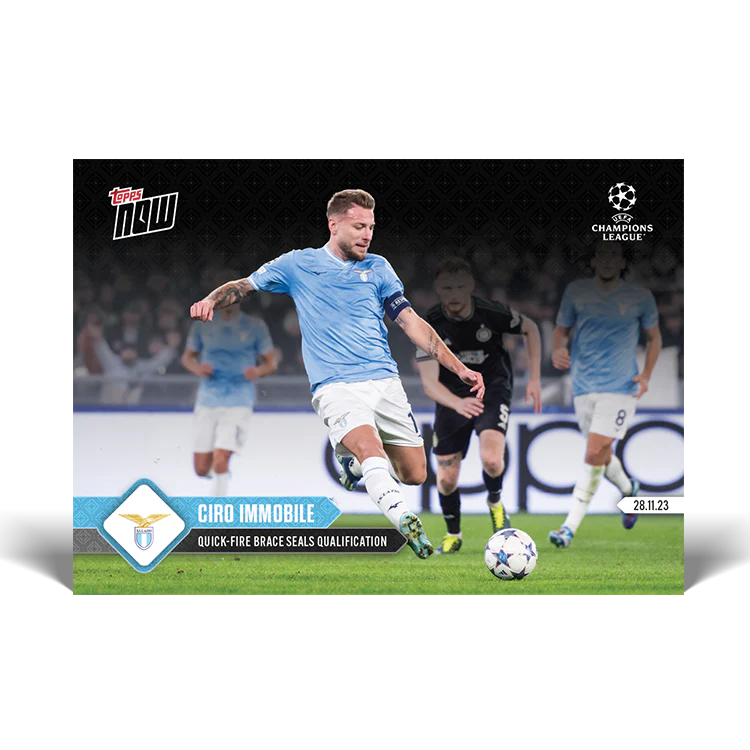 Topps UK - Ciro Immobile - Quick-fire brace seals qualification - UCL TOPPS NOW® Card #69