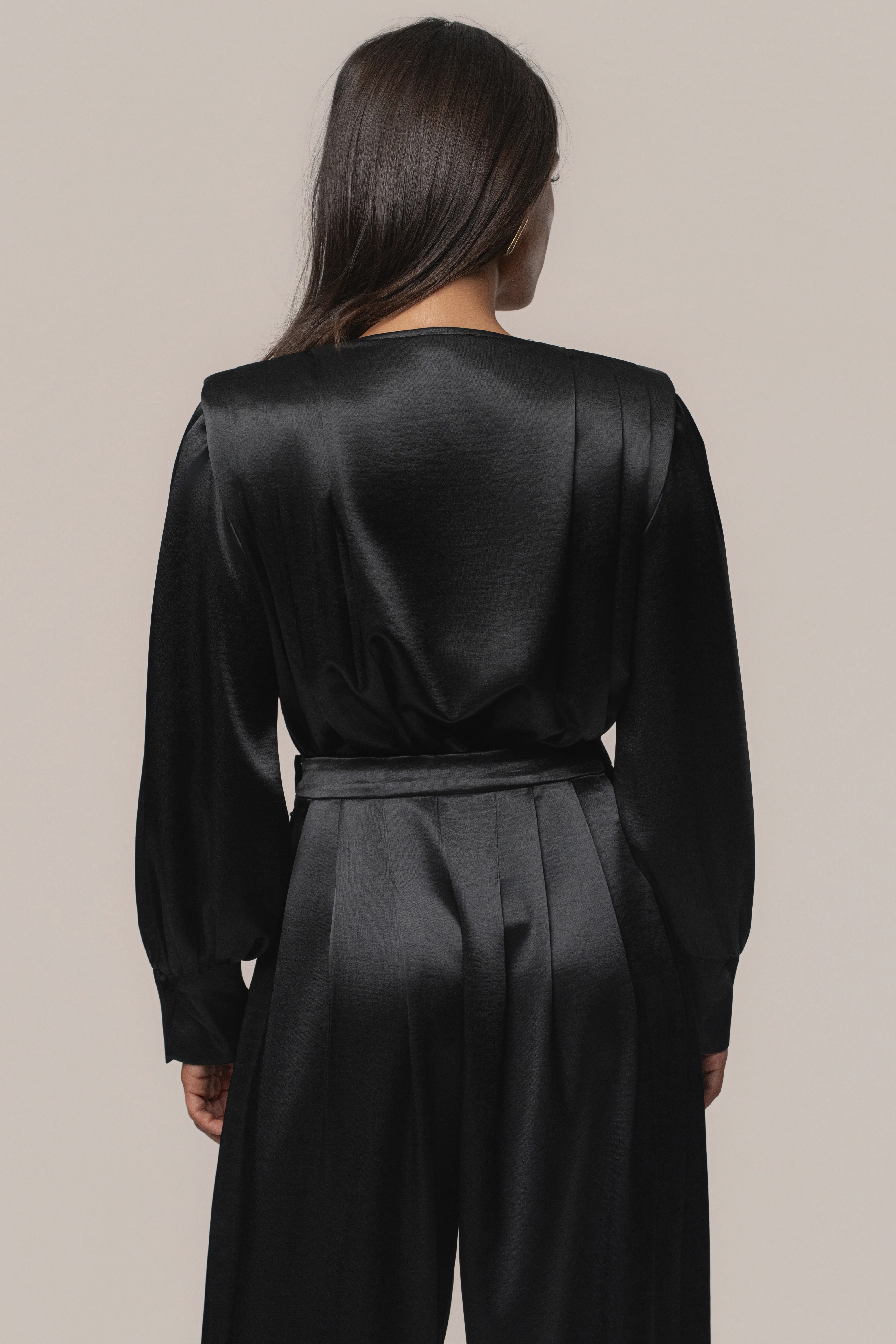 Black Satin Radiance Bodysuit