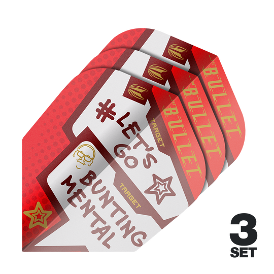 Target Pro Ultra Stephen Bunting Mental No6 Flights - 3 Sets