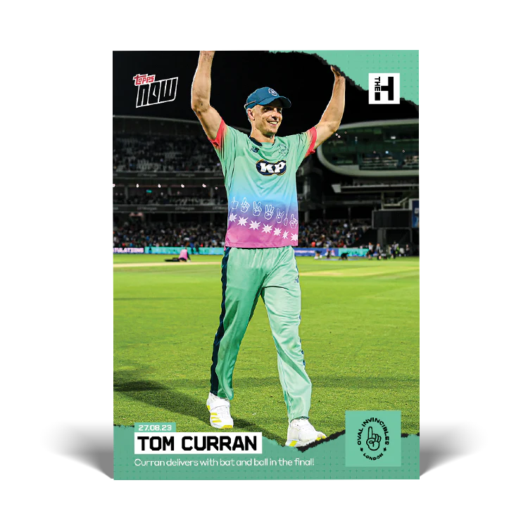Curran delivers with bat and ball in the final! - THE HUNDRED TOPPS NOW® UK Card #22