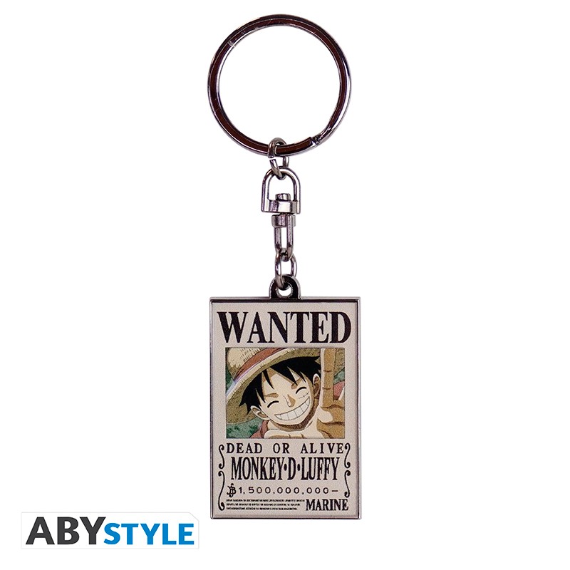 ONE PIECE Keychain Wanted Luffy