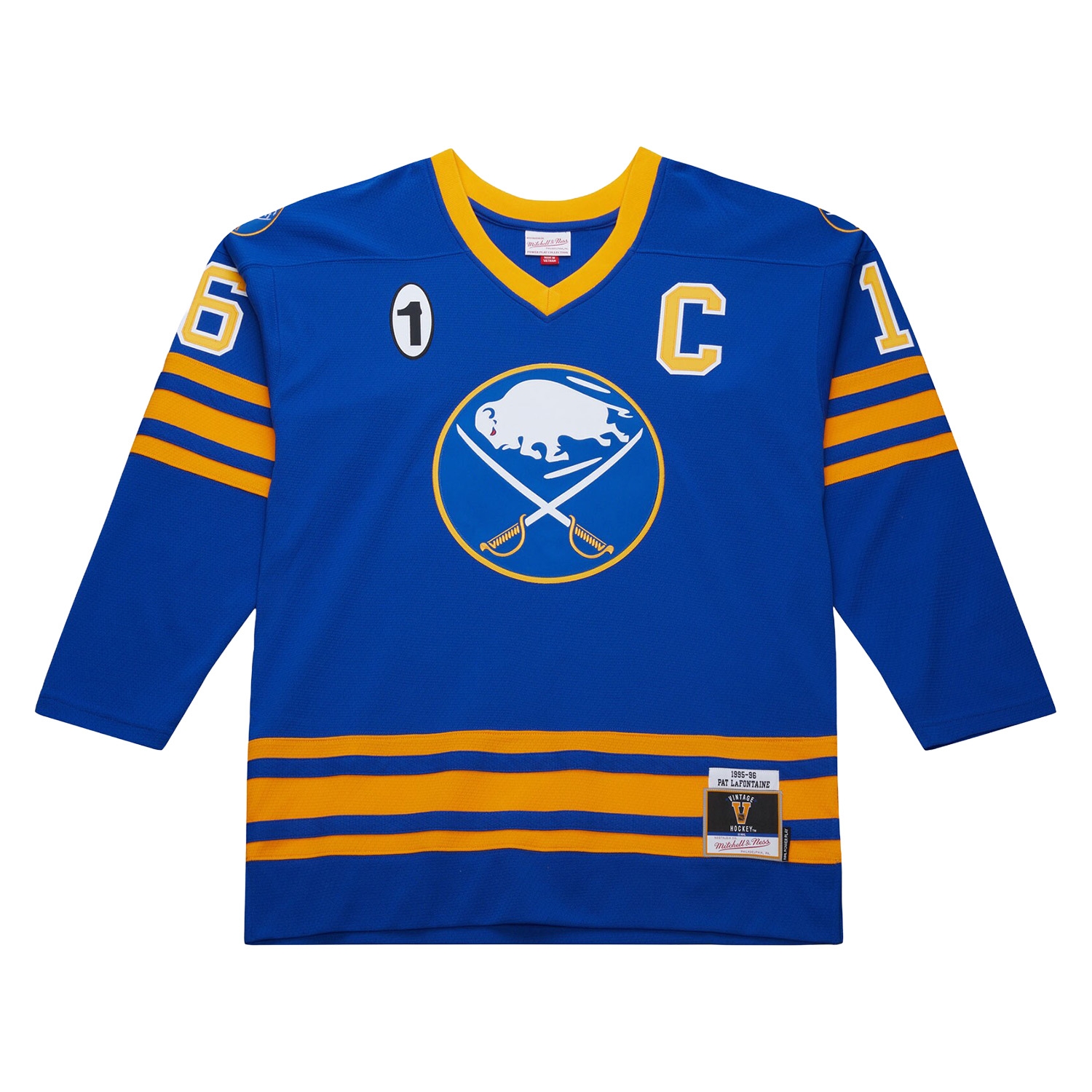 Pat LaFontaine #16 Buffalo Sabres 1995-96 Premium Power Play NHL Jersey Blue