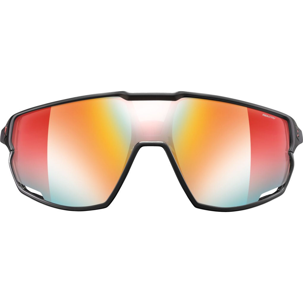 Julbo Rush Sunglasses - Black/Red - Multilayer Red Reactive 1-3 Light Amplifier
