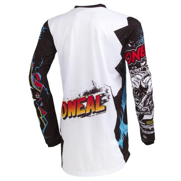 Maillot cross O'Neal ELEMENT YOUTH - VILLAIN - WHITE - BlancRef : OL1120