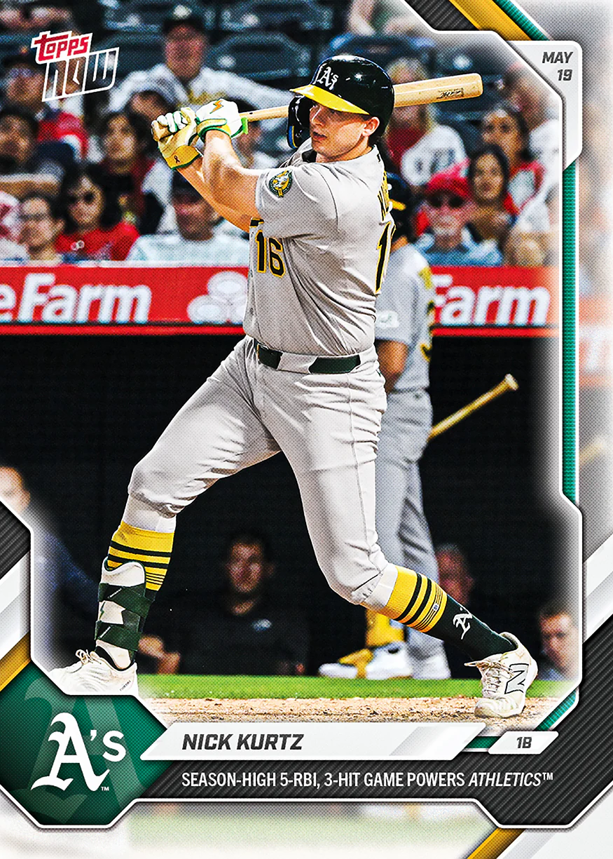 Nick Kurtz - 2026 MLB Topps NOW® - Card 222 - PR: 884