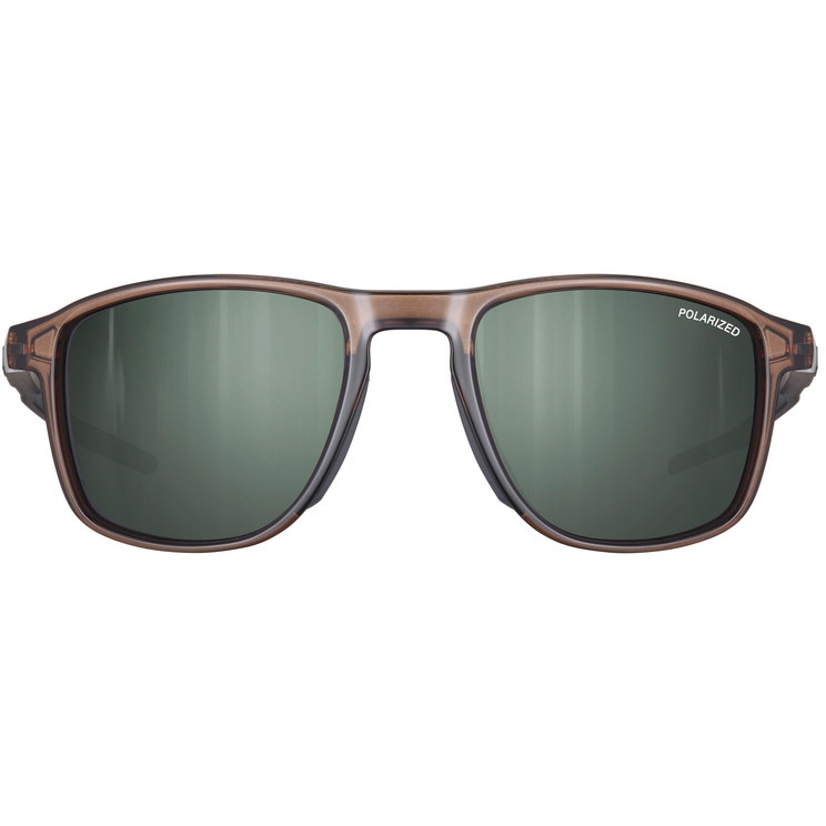 Julbo Compass Sunglasses - Brown Translucent Glossy -  Dark Green Army Spectron 3 Polarized