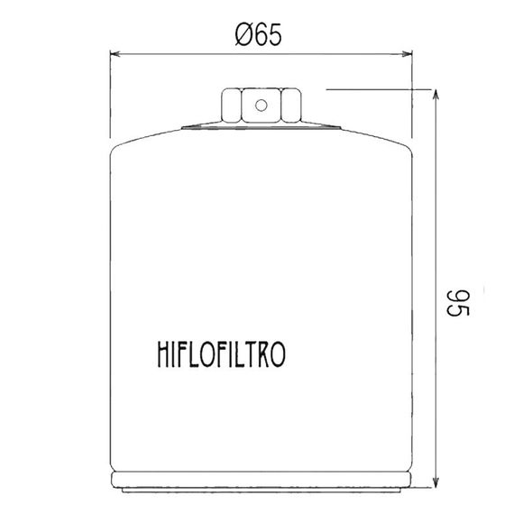 HifloFiltro HF198 Oil Filter Original TypeRef: HF0727 / 07120114