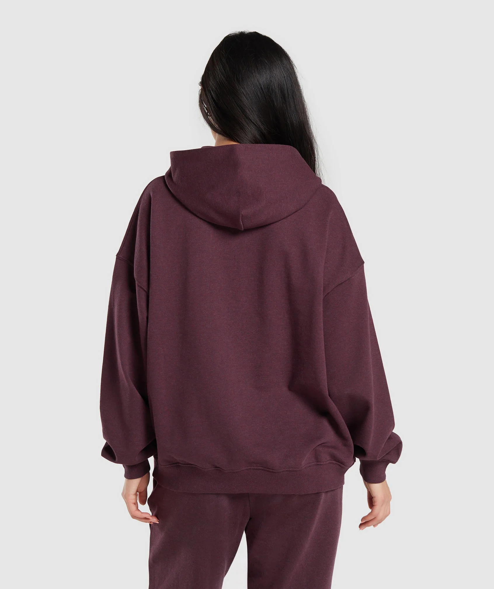 Rest Day Sweats Hoodie Deep Plum Marl