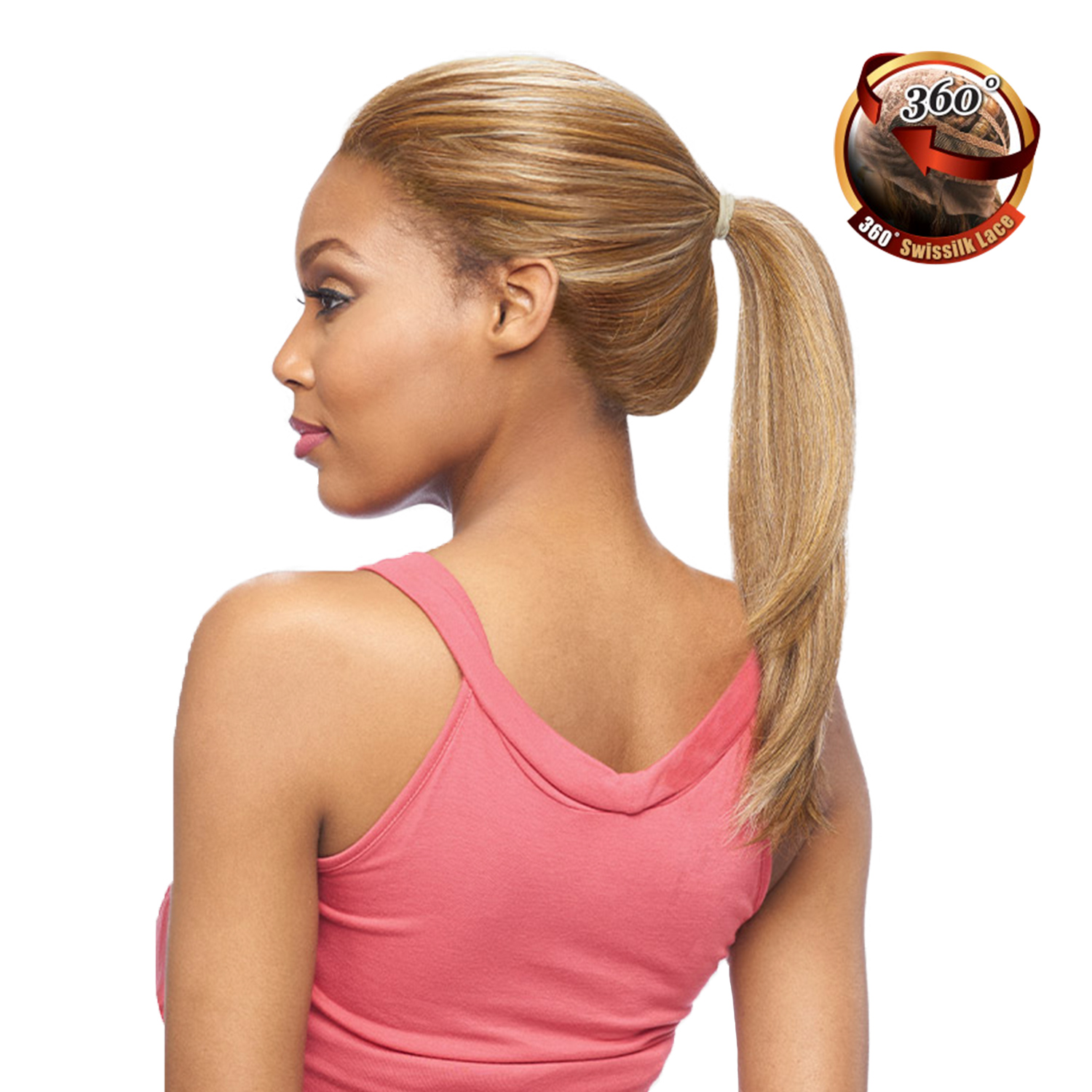 Vanessa Brazilian Human Hair Blend Lace Front Wig 360 Swissilk Lace T360HB Rose